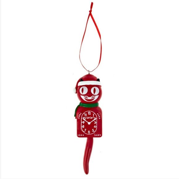 Red Kit Cat Klock Christmas Tree Ornament - Picture 2 of 3